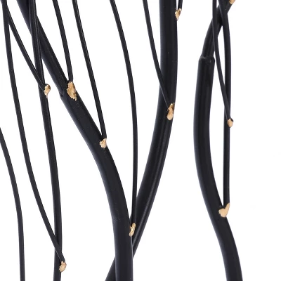 LuxenHome Black Abstract Trees Rectangular Metal Wall Decor 8 LuxenHome Black Abstract Trees Rectangular Metal Wall Decor - Image 6