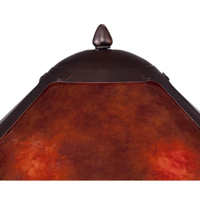 Regency Hill Capistrano Rustic Mission Floor Lamp Standing 57 1/2" Tall Bronze Metal Natural Mica Cone Shade For Living Room Bedroom Office House Home 4 Regency Hill Capistrano Rustic Mission Floor Lamp Standing 57 1/2" Tall Bronze Metal Natural Mica Cone Shade For Living Room Bedroom Office House Home - Image 2