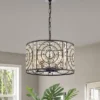 16" X 16" X 55" 4-Light Samel Chandelier Black - Warehouse Of Tiffany -Lamps and Lighting Store GUEST c04ff595 bb88 4e84 b76f 51aed549b279