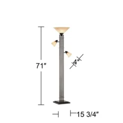 Franklin Iron Works Metro Mission Rustic Torchiere Floor Lamp With Side Lights 71" Tall Bronze Champagne Glass For Living Room Reading Bedroom Office 11 Franklin Iron Works Metro Mission Rustic Torchiere Floor Lamp With Side Lights 71" Tall Bronze Champagne Glass For Living Room Reading Bedroom Office -Lamps and Lighting Store GUEST c1ddfcba bbba 4219 8618 eff21f0b5d78