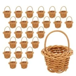 Juvale 24 Pack Rattan Tiny Baskets With Handles For Birthday Easter Decor Party Favors Or Baby Shower, 2.7 In -Lamps and Lighting Store GUEST c3363810 8964 4f03 9a4c 9e98758fec16