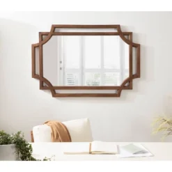 40" X 27" Minuette Wood Framed Wall Mirror Natural - Kate & Laurel All Things Decor 15 40" X 27" Minuette Wood Framed Wall Mirror Natural - Kate & Laurel All Things Decor -Lamps and Lighting Store GUEST c4cbe041 3400 42e5 9c6a deb5254be245