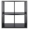 27" Timothy Shelf 2X2 Slots Black - Winsome 2 27" Timothy Shelf 2X2 Slots Black - Winsome -Lamps and Lighting Store GUEST c59e105d 52eb 413e 8e7f 787af11321a7
