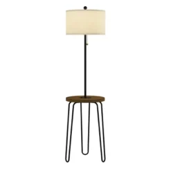 Hastings Home Floor Lamp With Table, Shelves, USB Port And Hairpin Legs -Lamps and Lighting Store GUEST c621a92a cbbd 4804 9f0f 93717189ed3b