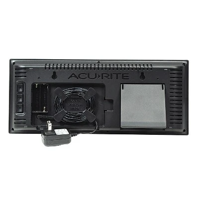 AcuRite 14.5" Digital Clock With Indoor Temperature Red 4 AcuRite 14.5" Digital Clock With Indoor Temperature Red - Image 2