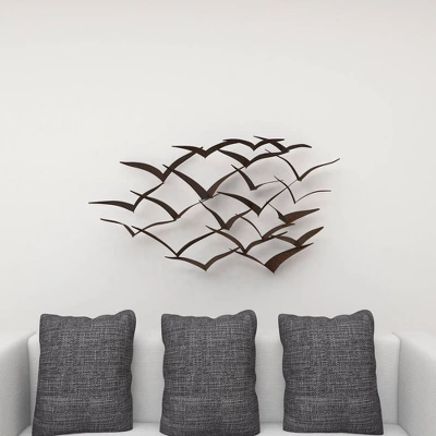 Metal Bird Flying Flock Wall Decor - Olivia & May 11 Metal Bird Flying Flock Wall Decor - Olivia & May - Image 9