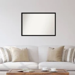 38" X 26" Non-Beveled Jet Black Wall Mirror - Amanti Art 12 38" X 26" Non-Beveled Jet Black Wall Mirror - Amanti Art -Lamps and Lighting Store GUEST c83db264 0b71 4719 85b5 604cefa5080e
