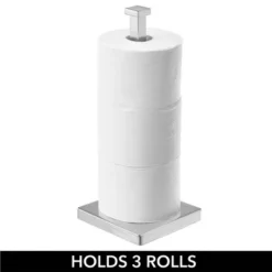 MDesign Modern Metal Free-Standing Toilet Paper Stand, Holds 3 Rolls 12 MDesign Modern Metal Free-Standing Toilet Paper Stand, Holds 3 Rolls -Lamps and Lighting Store GUEST c842c4a9 89b8 48af 99a6 ad24b9441428