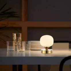 6.13" Owen Modern Minimalist Iron Rechargeable Integrated LED Table Lamp - JONATHAN Y -Lamps and Lighting Store GUEST c907c02d 5463 4cac b9a6 f10ac845cd5f