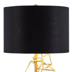 Possini Euro Design Modern Table Lamp 30" Tall Gold Metal Geometric Cube Black Drum Shade For Bedroom Living Room Bedside Nightstand Office Kids House 12 Possini Euro Design Modern Table Lamp 30" Tall Gold Metal Geometric Cube Black Drum Shade For Bedroom Living Room Bedside Nightstand Office Kids House -Lamps and Lighting Store GUEST c92e6f9c 8b15 4055 9210 e95329e351d3