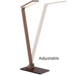 Possini Euro Design Bentley Modern Desk Lamp 21" High French Bronze Aluminum Metal LED Touch On Off Adjustable Head For Bedroom Living Room Office -Lamps and Lighting Store GUEST c97b1947 2077 4459 8a6c baaf8750452a