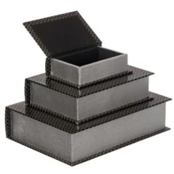 Vintiquewise Set Of 3 Velvet Vintage Storage Wooden Antique Classic Decorative Book Box Holder -Lamps and Lighting Store GUEST ca960baa 85e2 4648 b3a3 b39e95073cca