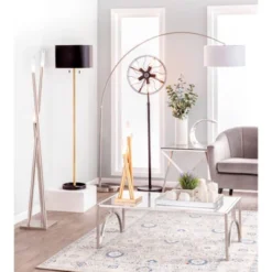 13" Element Touch Lamp Polished Stainless Steel (Includes LED Light Bulb) - LumiSource -Lamps and Lighting Store GUEST cad00baf 19ef 4537 97d1 724c7a9c671a