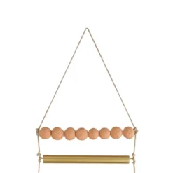 Beaded Ladder Wall Hanging Terracotta, Metal & Jute By Foreside Home & Garden -Lamps and Lighting Store GUEST cbb3cc74 7ac4 469f 93fc eedbde5e84e2