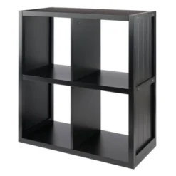 27" Timothy Shelf 2X2 Slots Black - Winsome -Lamps and Lighting Store GUEST cbd6b4f0 9162 42e2 88d7 443e537724d6