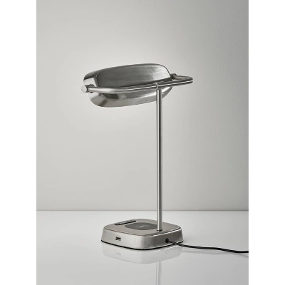 Radley Charge Table Lamp With Smart Switch Silver (Includes LED Light Bulb) - Adesso 6 Radley Charge Table Lamp With Smart Switch Silver (Includes LED Light Bulb) - Adesso - Image 4