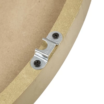 23.6" Mason Wood Wall Clock Brown/Gold - Madison Park 3 23.6" Mason Wood Wall Clock Brown/Gold - Madison Park