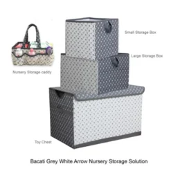 Bacati - Playful Fox Gray/white Arrow Storage Box Large -Lamps and Lighting Store GUEST ce1091b8 b2bb 41f0 a75c b57e19f18eeb
