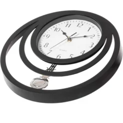Clockswise Decorative Modern Unique Round Plastic Wall Clock With Circles, For Living Room, Kitchen, Or Dining Room, Black 13 Clockswise Decorative Modern Unique Round Plastic Wall Clock With Circles, For Living Room, Kitchen, Or Dining Room, Black -Lamps and Lighting Store GUEST cfb05995 61ee 4050 935a fcac42e45ef3
