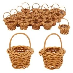 Juvale 24 Pack Rattan Tiny Baskets With Handles For Birthday Easter Decor Party Favors Or Baby Shower, 2.7 In -Lamps and Lighting Store GUEST d01663e6 05bd 4d7d 83dd 8c2aad7abc95