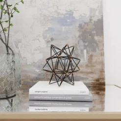 Modern Reflections Iron Geodesic Decorative Star (7") - Olivia & May 32 Modern Reflections Iron Geodesic Decorative Star (7") - Olivia & May -Lamps and Lighting Store GUEST d044b0c5 8254 457a 8210 714b39534d39