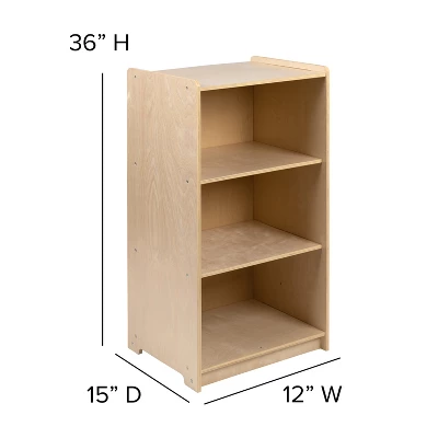 Emma And Oliver Wooden 3 Section School Classroom Storage Cabinet For Commercial Or Home Use 6 Emma And Oliver Wooden 3 Section School Classroom Storage Cabinet For Commercial Or Home Use - Image 4