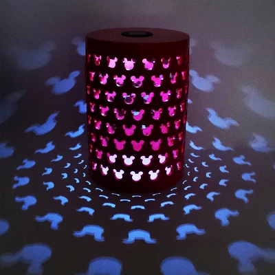 Disney 17" Mickey Mouse Solar Power Ceramic Garden Stool Red 4 Disney 17" Mickey Mouse Solar Power Ceramic Garden Stool Red - Image 2