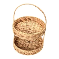 Household Essentials 2 Tier Tray Water Hyacinth -Lamps and Lighting Store GUEST d1522770 9aa7 4172 8938 54a962cec8ab