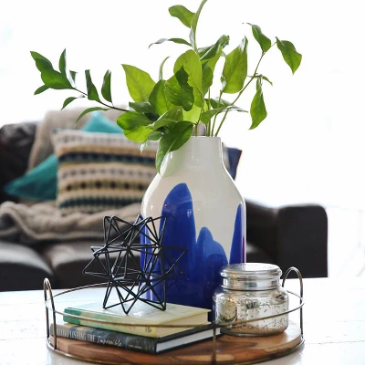 Modern Reflections Iron Geodesic Decorative Star (7") - Olivia & May 4 Modern Reflections Iron Geodesic Decorative Star (7") - Olivia & May - Image 2