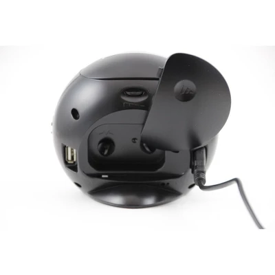 White Quiet Sweep Alarm Clock With USB Port - Crosley 4 White Quiet Sweep Alarm Clock With USB Port - Crosley - Image 2