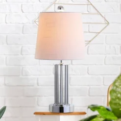 18" Metal Lillian Mini Table Lamp (Includes LED Light Bulb) Silver - JONATHAN Y 9 18" Metal Lillian Mini Table Lamp (Includes LED Light Bulb) Silver - JONATHAN Y -Lamps and Lighting Store GUEST d1cbbf7a d141 4941 ba8e 0ed37f1fe24f