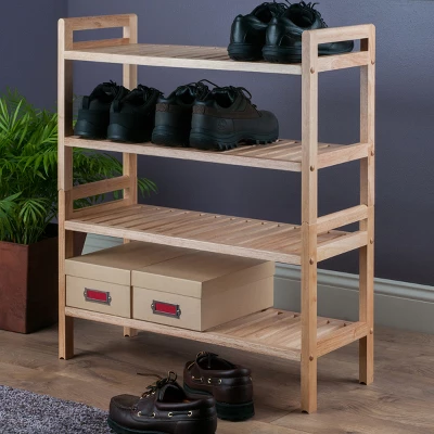 2pc Mercury Stackable Shoe Rack Set Natural - Winsome 9 2pc Mercury Stackable Shoe Rack Set Natural - Winsome - Image 7