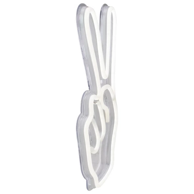 Northlight 15” Bright White Neon Style Peace Fingers LED Lighted Wall Sign 4 Northlight 15” Bright White Neon Style Peace Fingers LED Lighted Wall Sign - Image 2