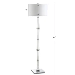 60" Francine Crystal Floor Lamp (Includes LED Light Bulb) Clear - JONATHAN Y -Lamps and Lighting Store GUEST d5e78bd0 1fde 4e6a ab82 efea5ed86b3f