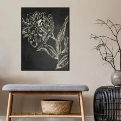 22" X 30" Golden Flower Folklore II By Asia Jensen Framed Canvas Wall Art Black - Amanti Art -Lamps and Lighting Store GUEST d6ca03b0 e185 4f17 a5bd 1933b7a51968