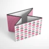 Bacati - Elephants Pink/Gray Storage Box Large