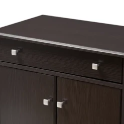 Dariell Modern And Contemporary Finished Shoe Cabinet Dark Brown - Baxton Studio -Lamps and Lighting Store GUEST d766edb9 2da2 45f0 8be7 7b689f5cc2ab
