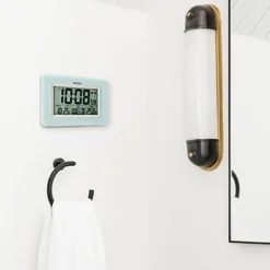 Seiko 6" Yanai Bedside Alarm, - Light Blue -Lamps and Lighting Store GUEST d773c239 cf40 431d a344 a2be0161e8f3