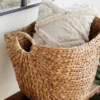 19" X 20" X 18" Brown Sea Grass Contemporary Storage Basket - Olivia & May