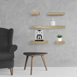 Set Of 5 Wall Shelf Natural - Project 62™ -Lamps and Lighting Store GUEST d882c438 66df 4701 aa13 e4172710e1dc