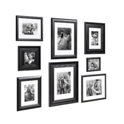 8pc Odessa Frame Box Set Black - Kate & Laurel All Things Decor
