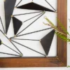 Metal Geometric Wall Decor With Wood Frame Set Of 2 Black - Olivia & May -Lamps and Lighting Store GUEST d9fd8c93 8881 433f a290 9f24f178fc81