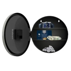 Hastings Home Analog Wall Clock With Hidden Compartments - 10", Silver -Lamps and Lighting Store GUEST da1d7ce6 ead6 4913 82e3 87bb5528c828