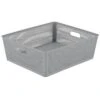 Simplify 2pk Large Slide And Stack Storage Shallow Totes Gray