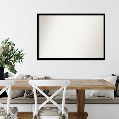 38" X 26" Non-Beveled Jet Black Wall Mirror - Amanti Art 8 38" X 26" Non-Beveled Jet Black Wall Mirror - Amanti Art - Image 6