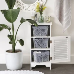 Design Imports Set Of 3 S Antique White Chicken Wire French Gingham Check Liner Baskets Blue/White -Lamps and Lighting Store GUEST daf0b654 e5ca 444f a2af c5a7bb9f66a5