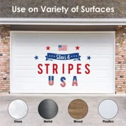 Big Dot Of Happiness Stars & Stripes - Peel And Stick Patriotic Party Decoration - Wall Decals Backdrop