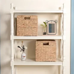 Hastings Home 12-Inch Square Handmade Wicker Storage Bin Foldable Basket Made Of Water Hyacinth | Set Of 2 13 Hastings Home 12-Inch Square Handmade Wicker Storage Bin Foldable Basket Made Of Water Hyacinth | Set Of 2 -Lamps and Lighting Store GUEST db516739 5d52 4cd8 a817 6e3d07c1492c