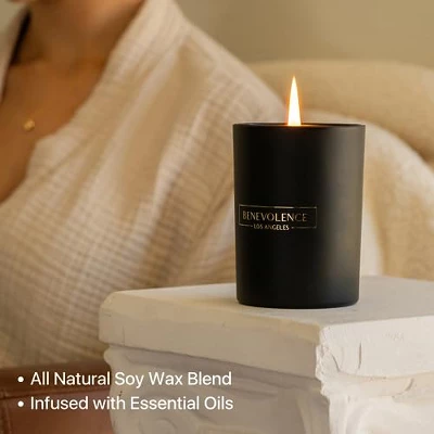Benevolence LA Black Wax Scented Candle 4 Benevolence LA Black Wax Scented Candle - Image 2