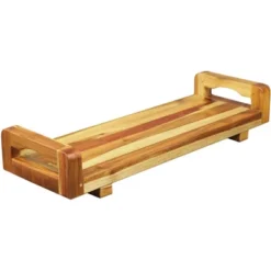 29"x5" Eleganto Teak Wood Bathtub Storage Caddy Natural - EcoDecors -Lamps and Lighting Store GUEST dcab7c6d 2b8b 420a ab10 d7b335a6ea4d